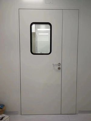 खरीदें इलेक्ट्रॉनिक्स कारखाने के लिए अनुकूलित स्टील क्लीनरूम स्विंग डोर फायर रेटेड 50 मिमी मोटी online manufacture