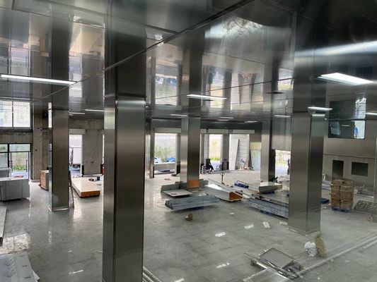 खरीदें खाद्य कारखाने के लिए आईएसओ प्रमाणित 304 0.5 मिमी स्टेनलेस स्टील क्लीनरूम सैंडविच पैनल online manufacture